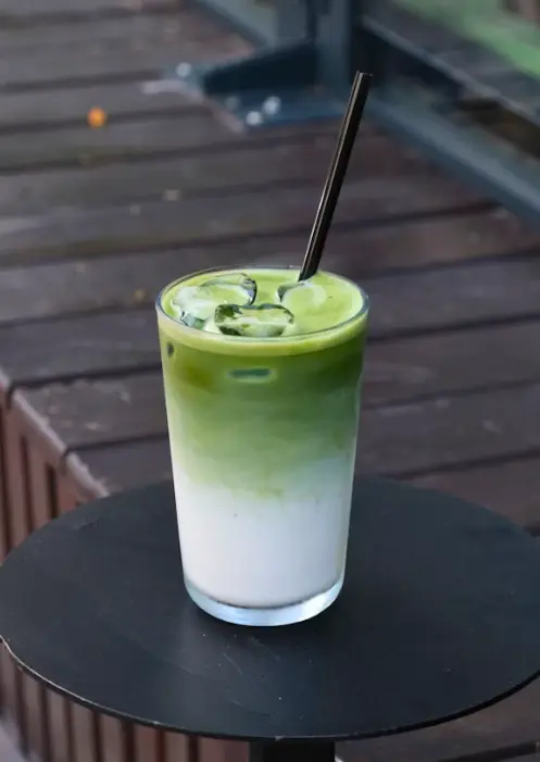 Matcha latte tại Mộc Cafe